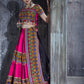 AI Fashion Pink Art Silk Designer Navratri Lehenga Choli Collection