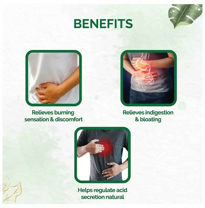 Dr. Vaidya's Acidity Relief Capsules | Swadesiicart