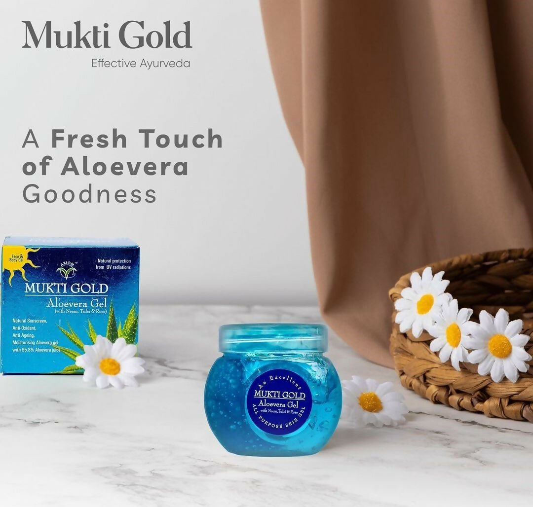 Axiom Mukti Gold Aloevera Blue Gel - Swadesiicart