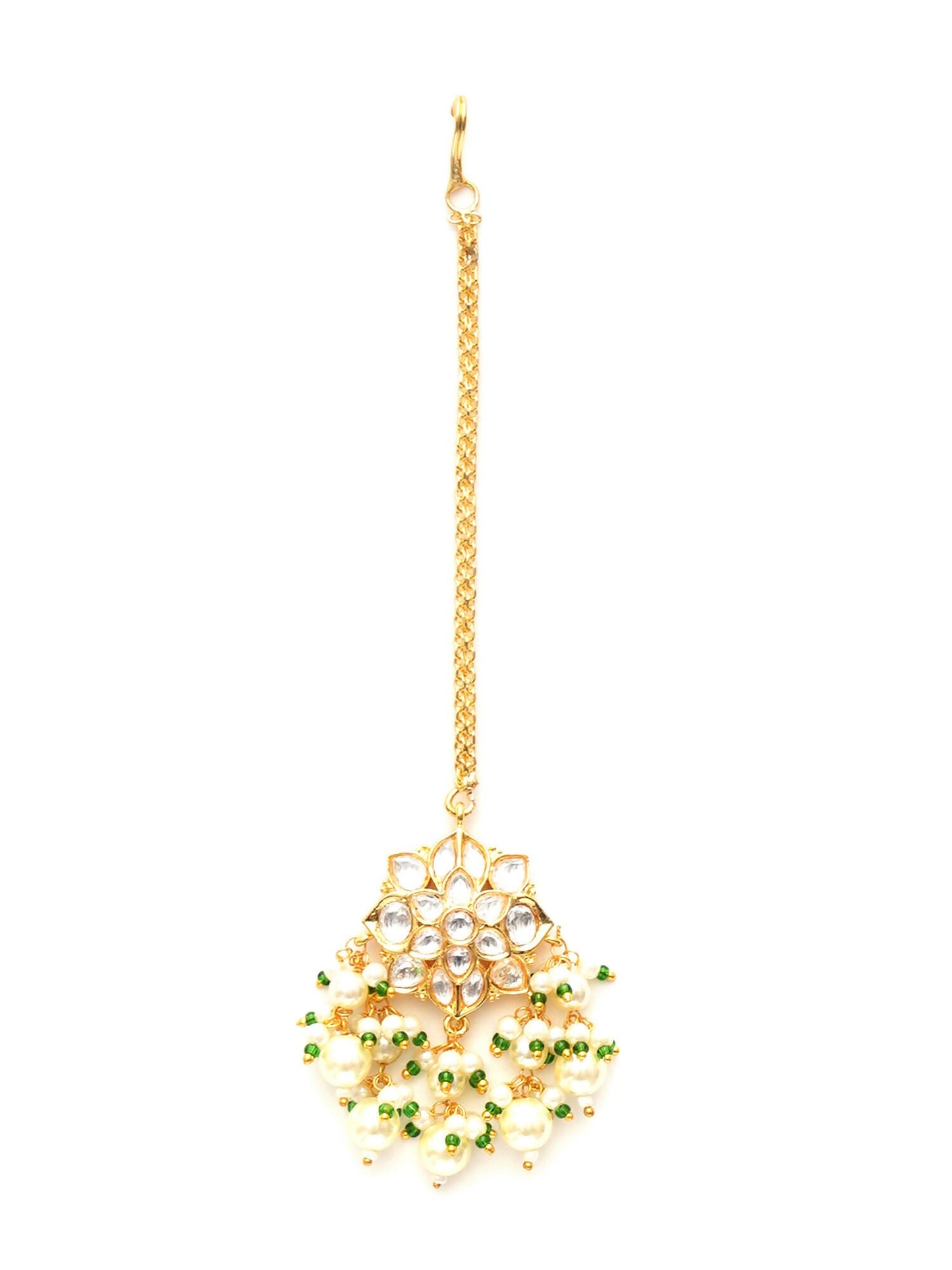 Kundan Maang Tikka (Gold) - Ruby Raang | Swadesiicart