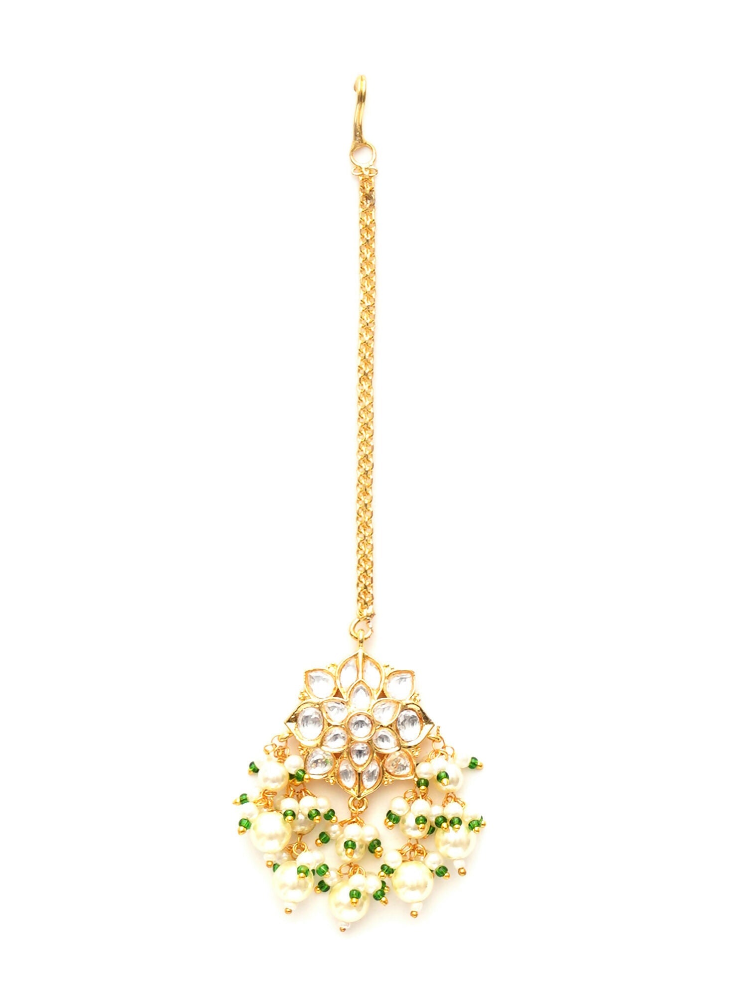 Kundan Maang Tikka (Gold) - Ruby Raang | Swadesiicart