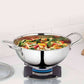 Borosil Stainless Steel Deep Kadhai With Lid, 2.3 Litre