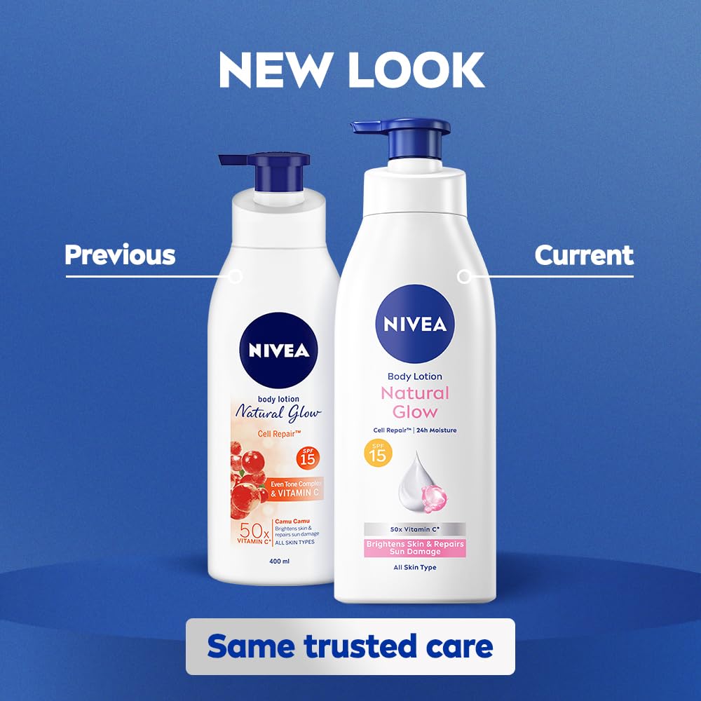 Nivea Body Lotion Natural Glow Cell Repair – SPF 15 Even Tone
