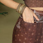 Shree Shyam Fashion Cotton Brown Saree