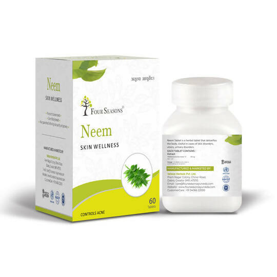 Four Seasons Neem Skin Wellness Tablets | Swadesiicart