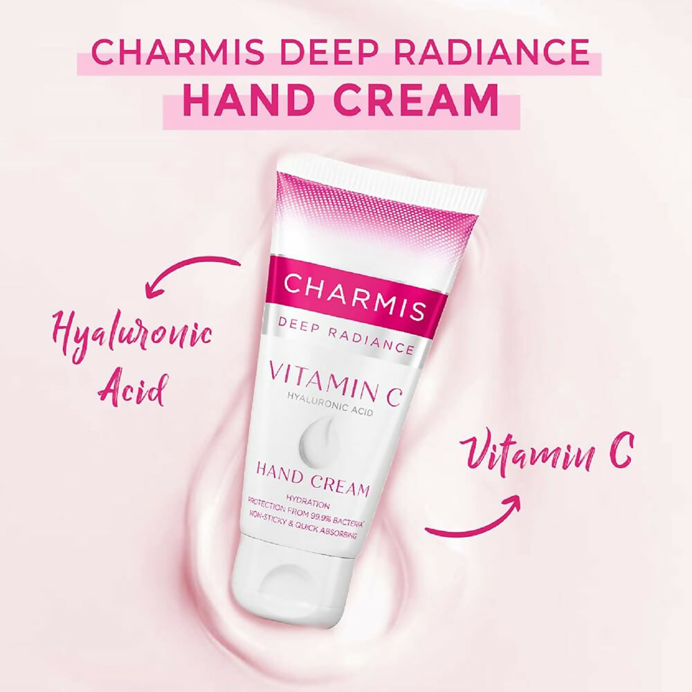 Charmis Deep Radiance Vitamin C Cream for Hands with Hyaluronic Acid - Swadesiicart
