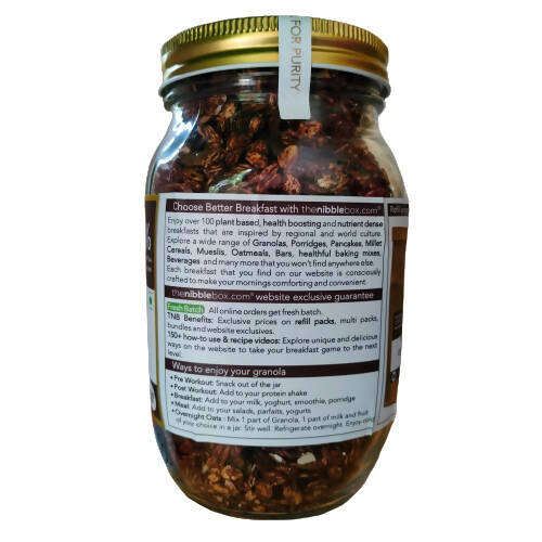 Thenibblebox Belgian Dark Chocolate Granola - Swadesiicart