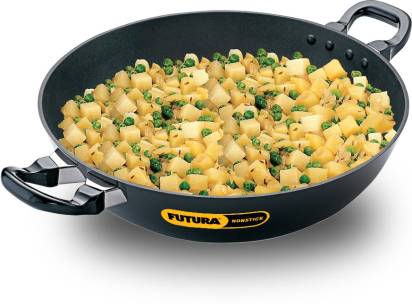 Hawkins Futura Non-stick Kadhai 30 cm Diameter 4 L (NK40) - Swadesiicart