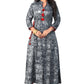 NOZ2TOZ Women's Grey Color Rayon A-Line Kurta (1Pc) - Noz2Toz