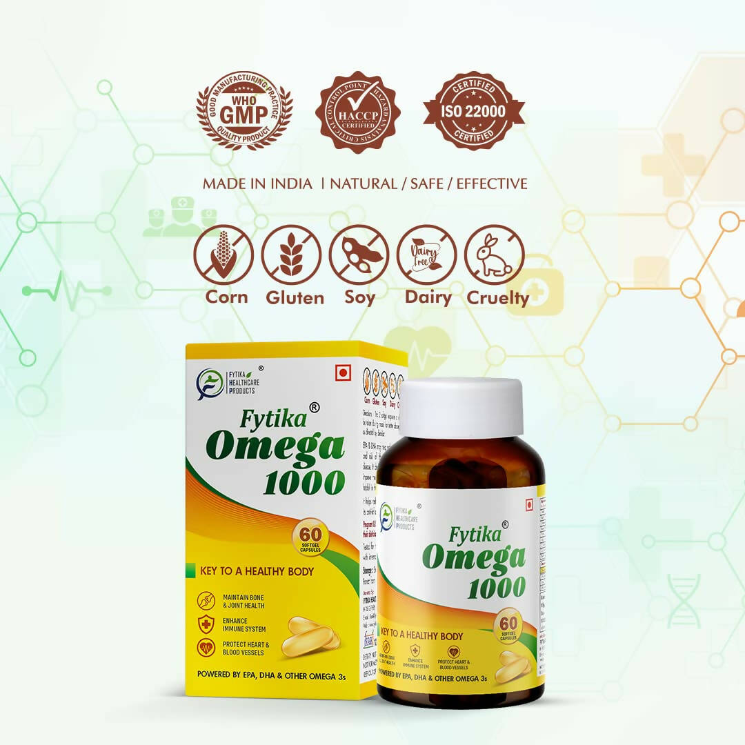 Fytika Omega 1000 Capsules - Swadesiicart