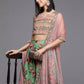 Ahalyaa Women's Traditional wear Lehenga Choli - Green | Swadesiicart
