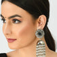 Mominos Fashion Johar Kamal Women's Earrings With Pearls Jhumkas - Swadesiicart