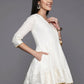 Ahalyaa Women's Traditional wear Tunic - Off-White | Swadesiicart