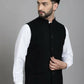 Even Apparels Nehru Jacket With Welt Pockets - Black | Swadesiicart