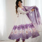 Joban Fashion Onion Pink Kurta Set Organza Sequin Embroidery Work - Swadesiicart