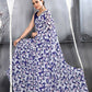 Aayaa Designer Printed Georgette Saree - Multi Color