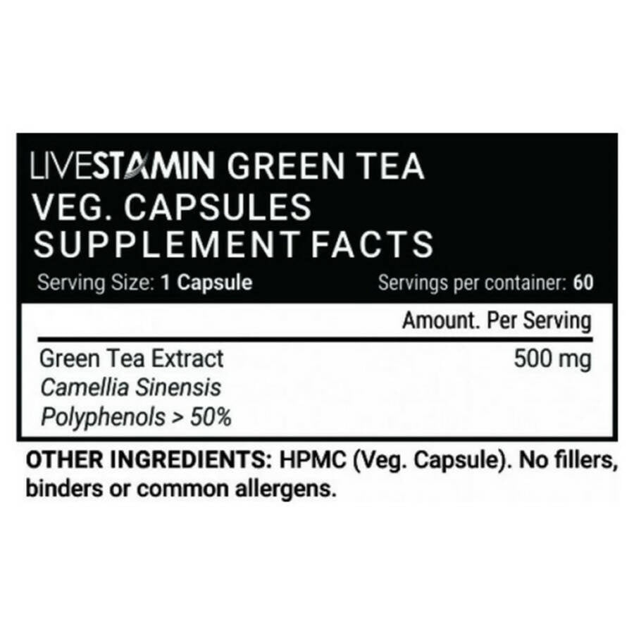 Livestamin Green Tea Capsules - Swadesiicart
