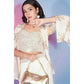 Off White Georgette Sequence With Thread Designer Co-Ord Set - Flory - Swadesiicart
