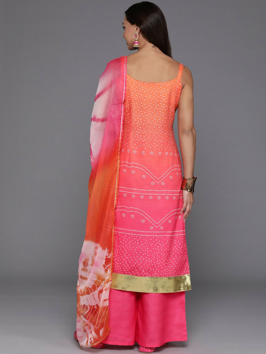 Ahalyaa Women's Traditional wear Kurta Set - Pink | Swadesiicart