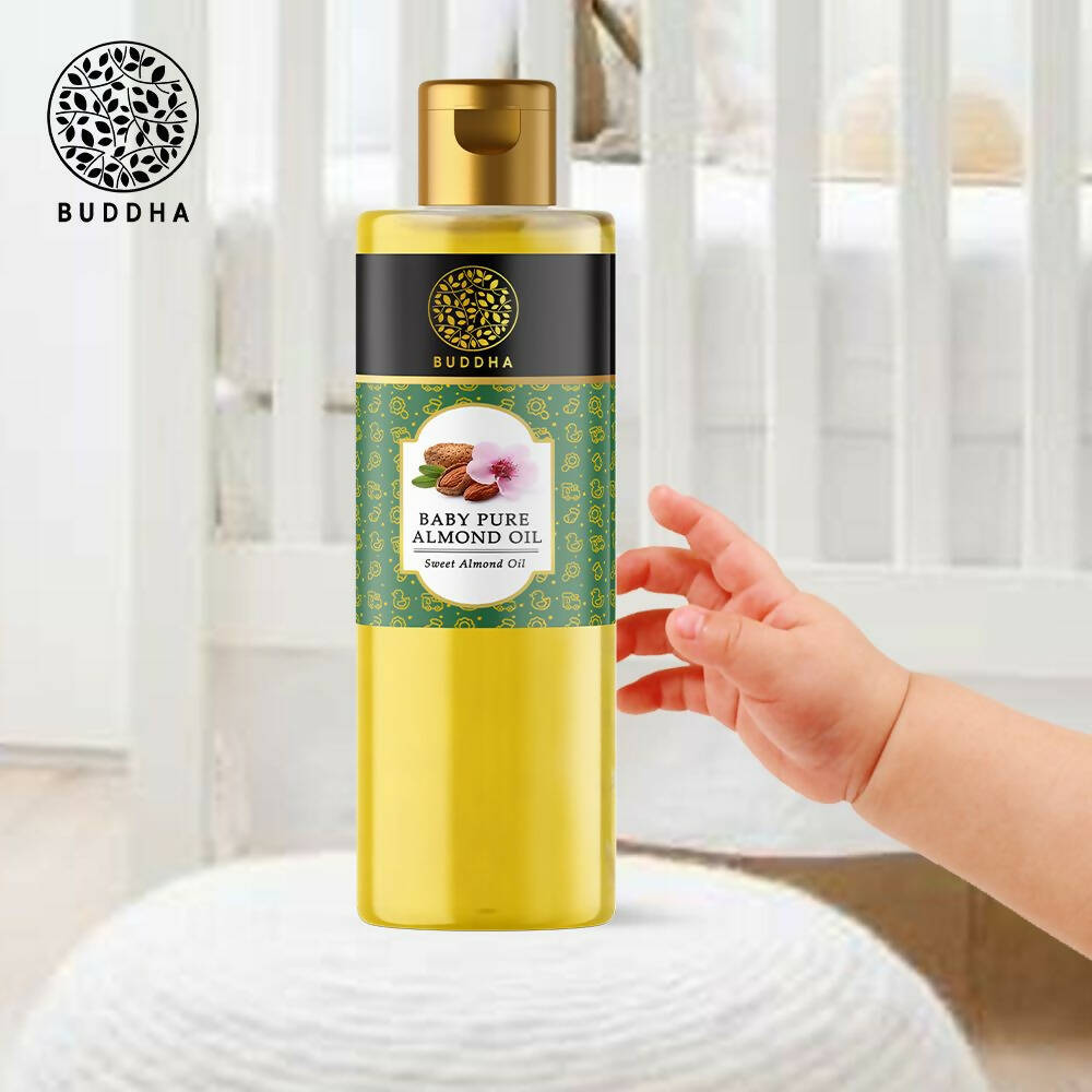 Buddha Natural Baby Almond Oil Extra Virgin Wood Pressed - Swadesiicart