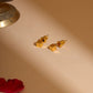 Ruby Raang Golden Square Studs | Swadesiicart