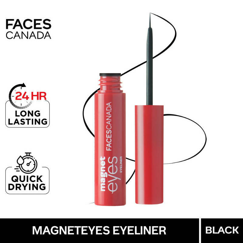 Faces Canada Magneteyes Eyeliner - Dramatic Black Finish - Swadesiicart
