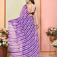 Purple Georgette Designer Printed Ready To Wear Saree - Elite | Swadesiicart