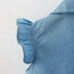 Bold N Elegant Cap Sleeve Denim Embroidered Midi Party Dress Frock with Hat Dress - Strawberry Pink