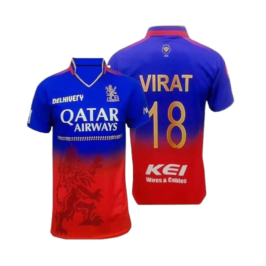 Virat 18 Bangalore Cricket Official Jersey IPL, T20 | Swadesiicart