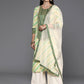 Ahalyaa Women's Traditional wear Kurta Set - Off White | Swadesiicart