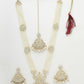 NVR Women's Gold-Polished Kundan-Studded Chandbali Earrings | Swadesiicart