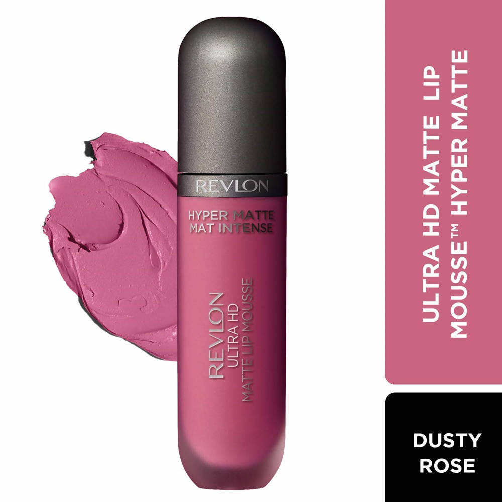 Revlon Hyper Matte Mat Intense Ultra Hd Matte Lip Mousse - Dusty Rose - Swadesiicart