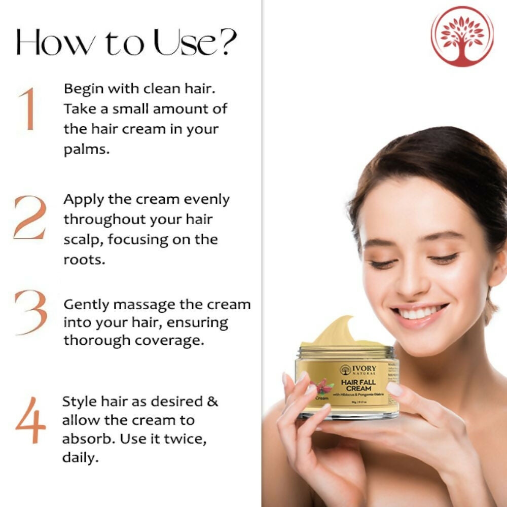 Ivory Natural Hair Fall Cream For Hair Fall & Less Hair Control | Swadesiicart