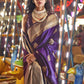 Beautiful Wine Handloom Weaving Silk Saree - Emponline | Swadesiicart