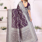 Aastha Fashion Wine Georgette Silk Leheriya With Elegant Zari Weaving Saree