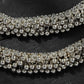 Mominos Fashion Kamal Johar Oxidised Heavy Silver Anklets | Swadesiicart