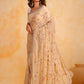 Vamsee Riva Beige Georgette Saree - Swadesiicart