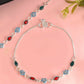 VOJ Set of 2 Silver Plated Heart Shaped Stone Studded Anklet - Swadesiicart