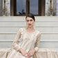 Jyoti Fashion Women's Beige Faux Georgette Heavy Embroidery and Moti Work Kurta Set | Swadesiicart