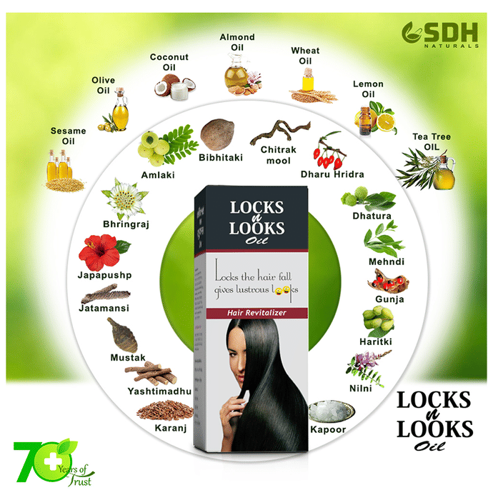 SDH Naturals Locks n Looks Oil Hair Revitalizer | Swadesiicart