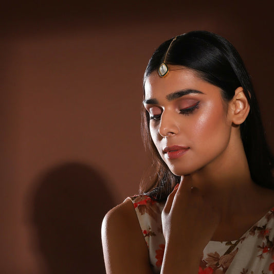Kundan Maang Tikka- Ruby Raang | Swadesiicart