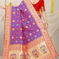 Jyoti Fashion Women's Purple Patola Silk Zari Woven Saree with Blouse | Swadesiicart