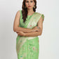Shree Shyam Fashion Linen Cotton Light Green Saree