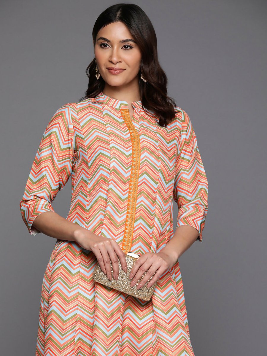 Ahalyaa Women's Traditional wear Ethnic Dress - Multi Color | Swadesiicart