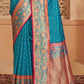 Shree Shyam Fashion Silk Blend Blue Saree