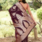 Joban Fashion Wine Banarasi Soft Pure Handloom Banarasi Silk Saree | Swadesiicart
