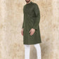Even Apparels Pure Cotton Green Kurta - Green | Swadesiicart