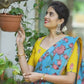 DEIANA'S Beautiful Pure Digital Print Weaving Lehengha Choli - Sky Blue | Swadesiicart