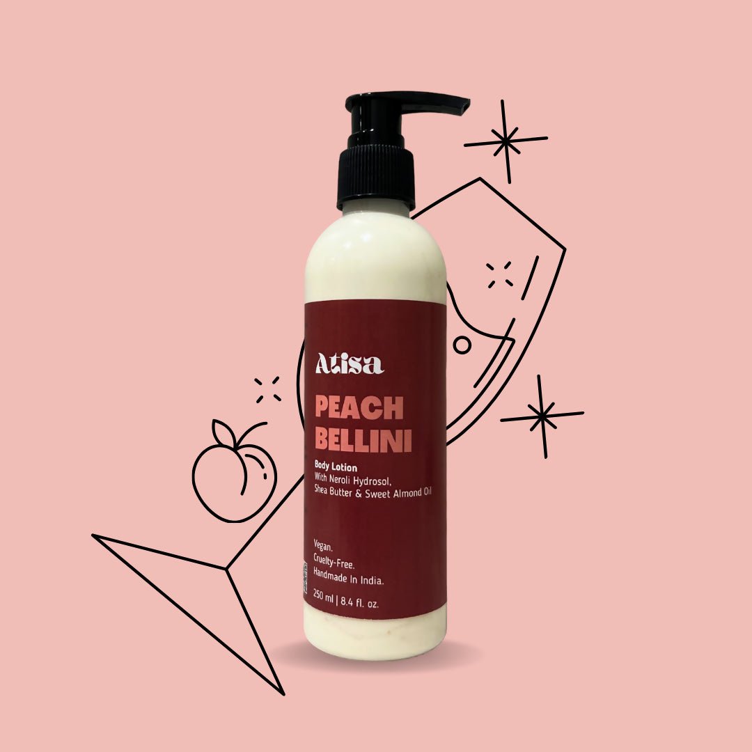 Atisa Peach Bellini Body Lotion | Swadesiicart