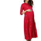 Anubhutee Women's Viscose Rayon A-Line Knee-Length Red Dresses | Swadesiicart